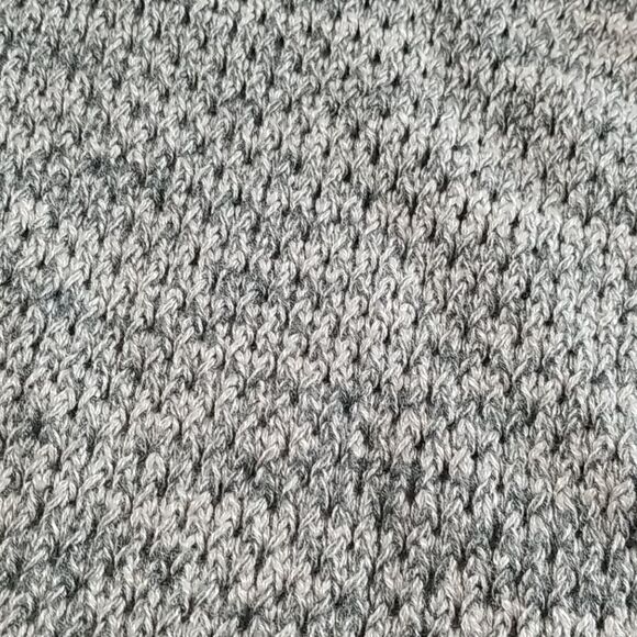 🎁5/$25 Left On Houston Sweater Womens Small Long Sleeve Grey Knit Open Neck - Picture 3 of 9